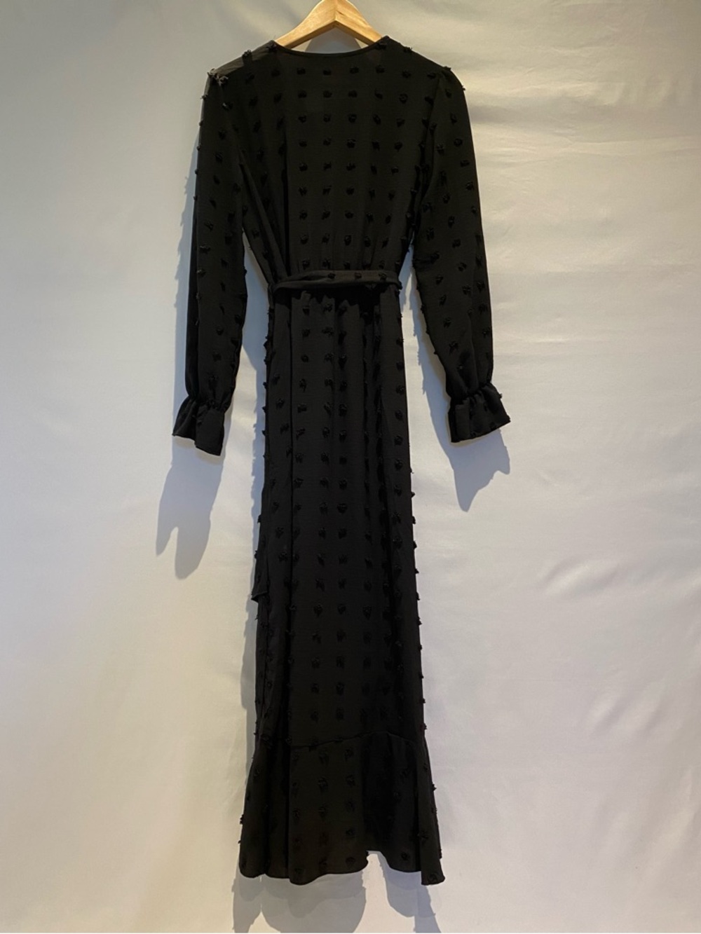 BTFBM Maxi Dress with Long Sleeves and Swiss Dots, size M, NWT - Picture 4 of 14
